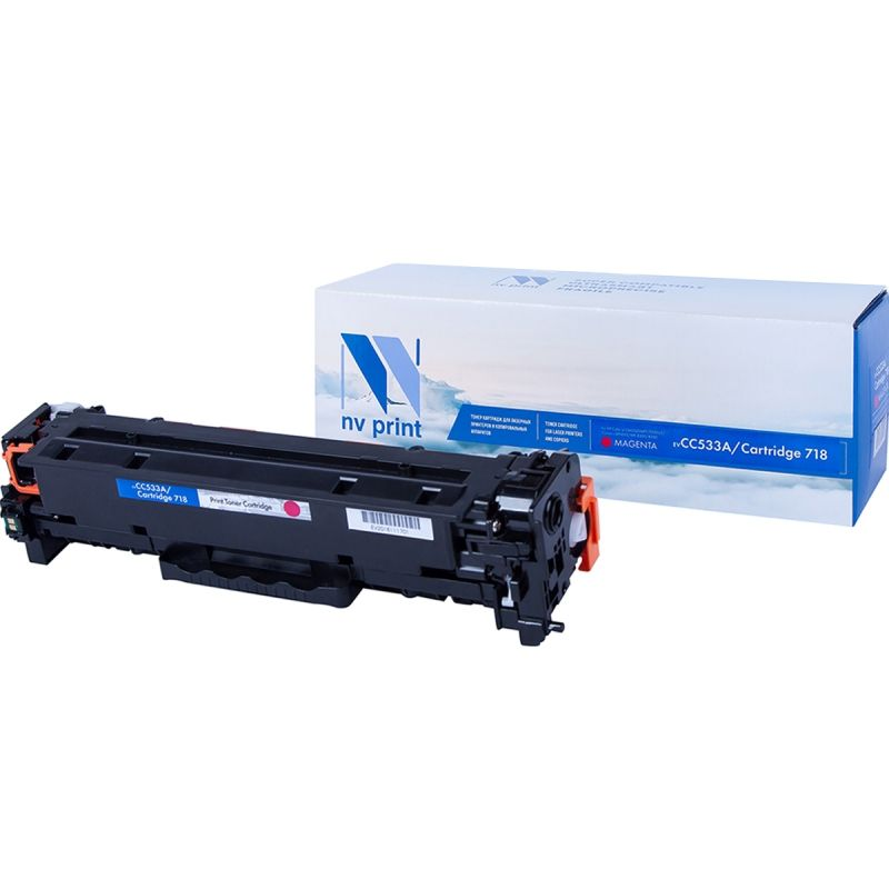 Картридж NVP для NV-CC533A/NV-718 Magenta универсальные для HP/Canon Color LaserJet CP2024/ CP2024n/ CP2024dn/ CP2025/ CP2025n/ CP2025dn/ CP2026/ CP2026n/ CP2026dn/ CP2027/ CP2027n/ CP2027dn/ LBP 7200 i-Sensys 7200cdn/ 7210/ 7210Cdn/ 7660/ 7660Cdn/ 7680/ 