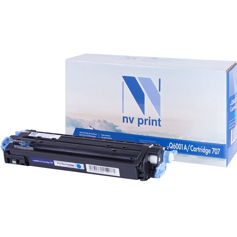 Картридж NVP для NV-Q6001A/NV-707 Cyan универсальные для HP/Canon Color LaserJet 1600/ 2600n/ 2605/ 2605dn/ 2605dtn/ LBP 5000 i-Sensys Laser Shot/ 5101 (2000k)