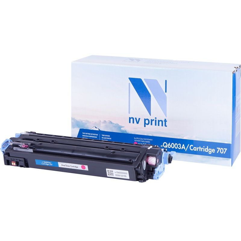 Картридж NVP для NV-Q6003A/NV-707 Magenta универсальные для HP/Canon Color LaserJet 1600/ 2600n/ 2605/ 2605dn/ 2605dtn/ LBP 5000 i-Sensys Laser Shot/ 5103 (2000k)