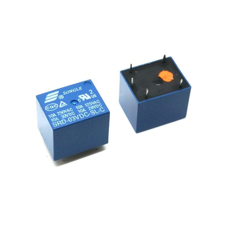 SRD-03VDC-SL-C, Реле 1 пер. 3VDC/10A, 125VAC